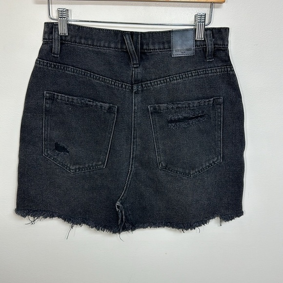 Free People Brea Cut Off Skirt Faded Black 27 NWT - Picture 4 of 7